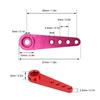 8 Colors 25T Aluminum Alloy RC Servo Arm Accessory Fit for Futaba / JR RC Servo