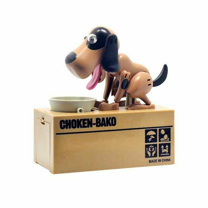 Очаровательная копилка в виде щенка с забавным автоматическим действием поедания для детей