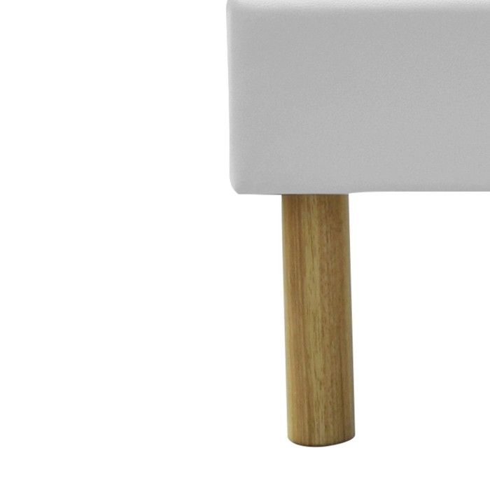 Sommier Tapissier - Solide et Confortable - 200x200 - 3 x 14 lattes en placage multiplis Peuplier - Pieds en 18 cm