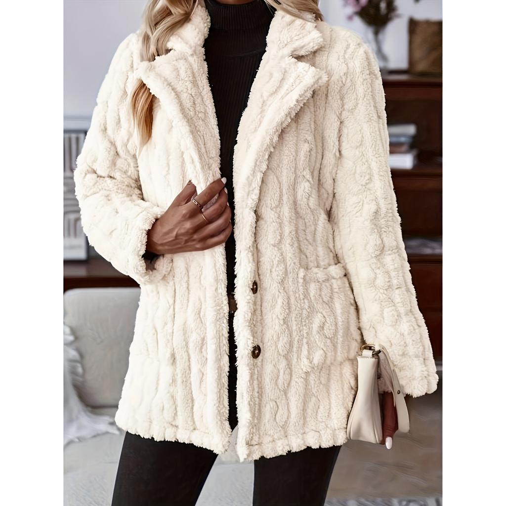 Fluffy Casual Versatile Outerwear, Popular Warm Coat for Autumn Winter