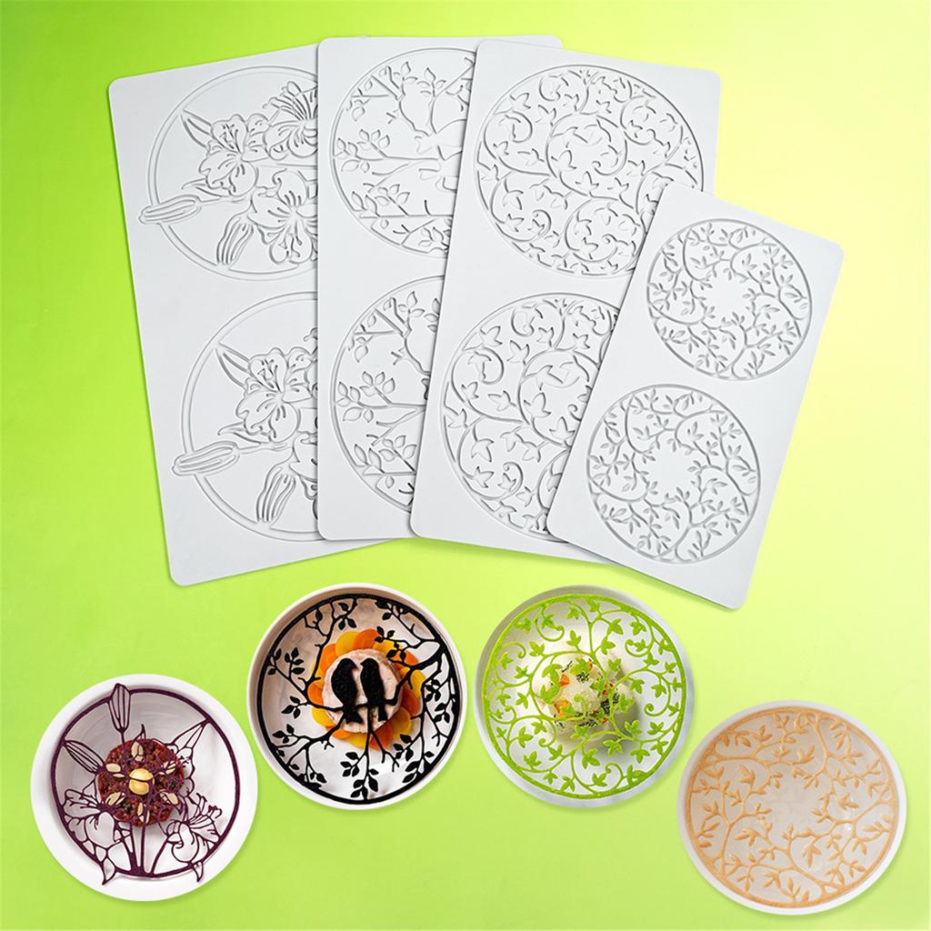 Узор из листьев и веток Кружевной коврик для торта Силиконовые формы для выпечки помадкой Коврик для отпечатков помадкой Товары для украшения торта