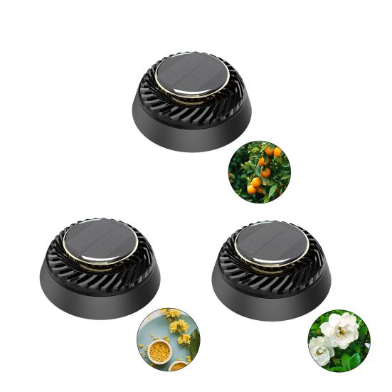 Car Air Freshener Solar Energy Auto Rotating Essential Oil Diffuser Easy Installation Aromatherapy Air Purifier Accessories