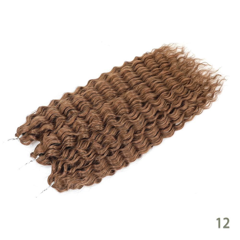 For Twist Crochet Synthetic High-Temp Machine Double Weft 22 Inches 300g 3Pcs/Lot#1B #4 BUG2 Water Wave Extensions Braid