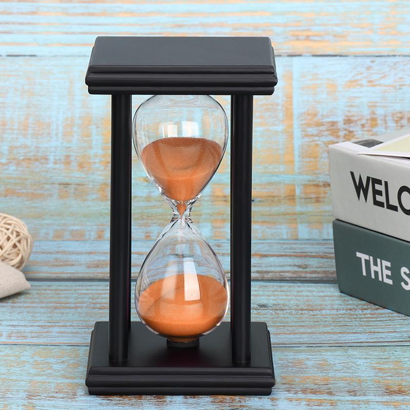 Multicolor Wooden Hourglass: 5/15/30 Minute Timer for Kids' Brushing & Creative Decor