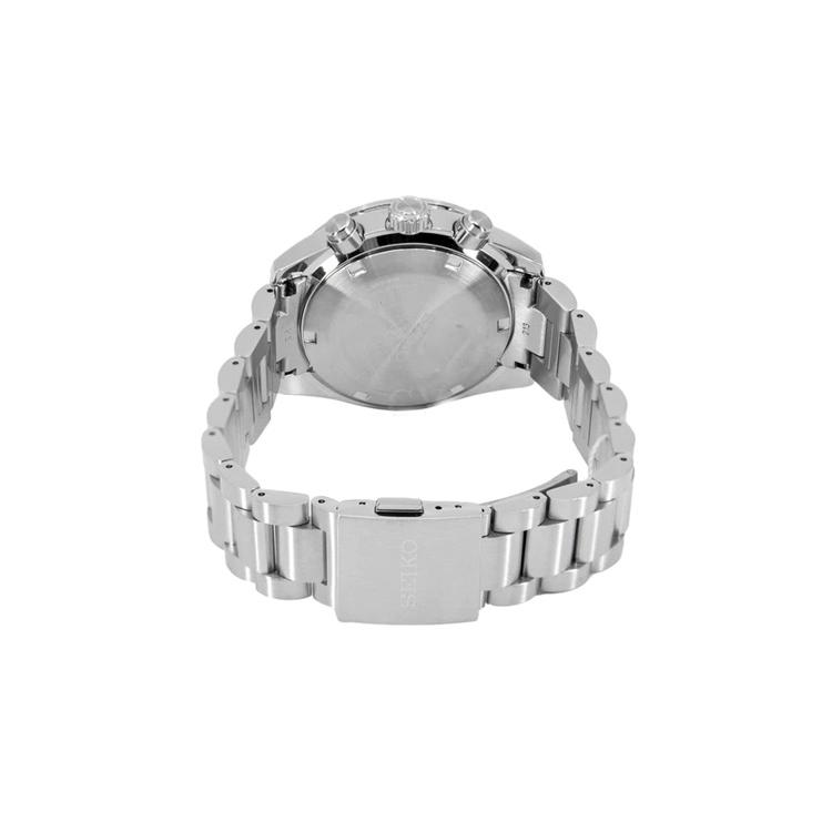Seiko Мужские часы Panda Collection PROSPEX с солнечным механизмом, ремешком из нержавеющей стали, белым циферблатом, модель SSC911P1