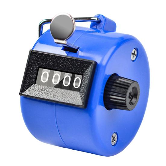 Ручной счетчик с 4-значным числом, счетчик-кликер для тренировок, вязания, рыбалки, гольфа, спортивных мероприятий, ручной механический счетчик шагов