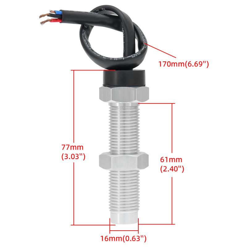 85mm Analog Pulse Speedometer Gauge with Holzer Sensor 7 Color Light Speed Meter Pulse Signal for Car Boat Marine 12V 24V