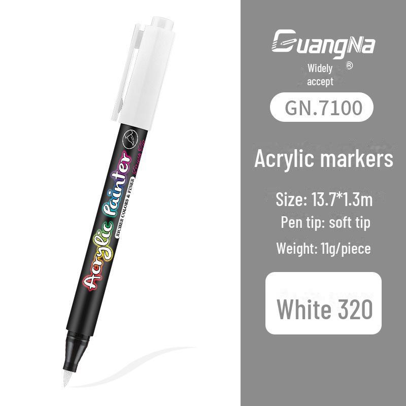 Acrylic Water-Based Paint Marker Pen for DIY, Graffiti, Body Painting - Soft Head Hand Account Painting Pen