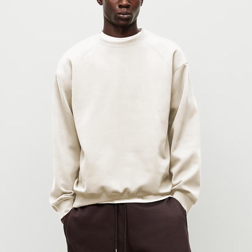 Мужская свободная повседневная толстовка-пуловер с длинным рукавом - осенне-зимняя круглая горловина, студенческий и парный стиль