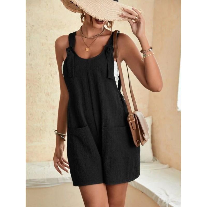 European and American Women's Summer Casual Fashion Suspender Jumpsuit