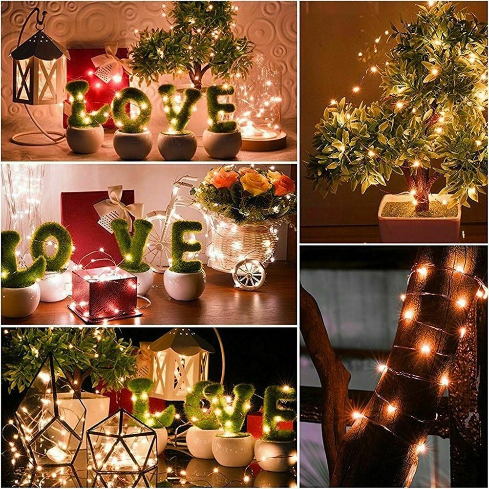 200 LED LED String Lights Built-in Switch Garden Decoration