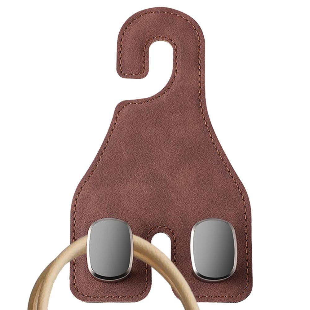 Car Purse Hooks Double 2 In 1 Car Headrest Hook Seat Double Hooks Multifunctional Auto Backseat Hangers Headrest & Seat Hook