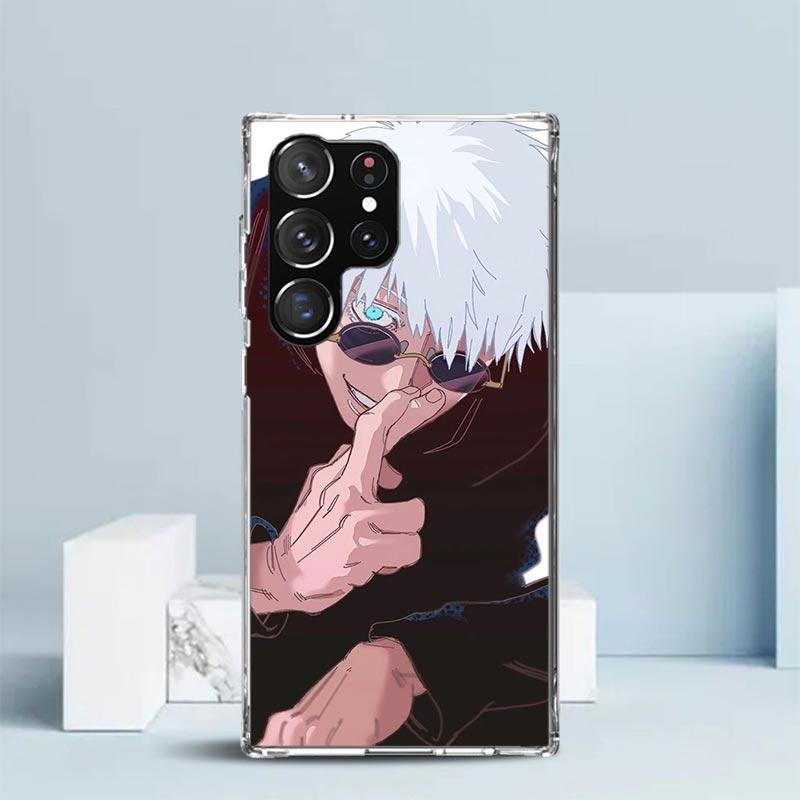 Kaisen J-Jujutsu Годжо Сатору Чехол для телефона Samsung Galaxy S24 S25 Edge S26 Ultra S22 S23 Plus S21 + S20 FE Мягкий ТПУ задняя крышка