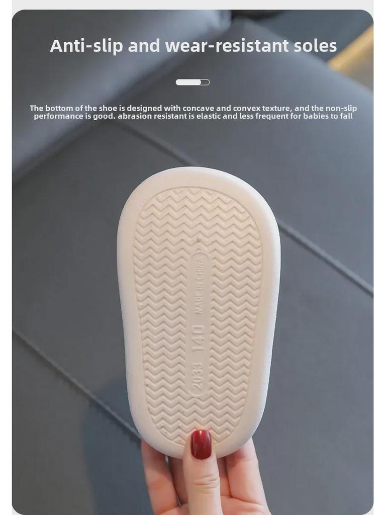 Хлопковые тапочки для девочек — водонепроницаемые, нескользящие, с пушистым мультяшным дизайном для осени/зимы