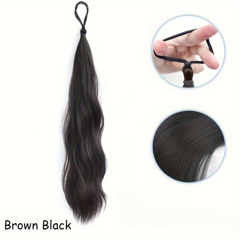 Синтетические волосы, парик, пучок, накладные волосы, натуральные пушистые волосы, объемный волнистый хвост с эластичной резинкой для волос