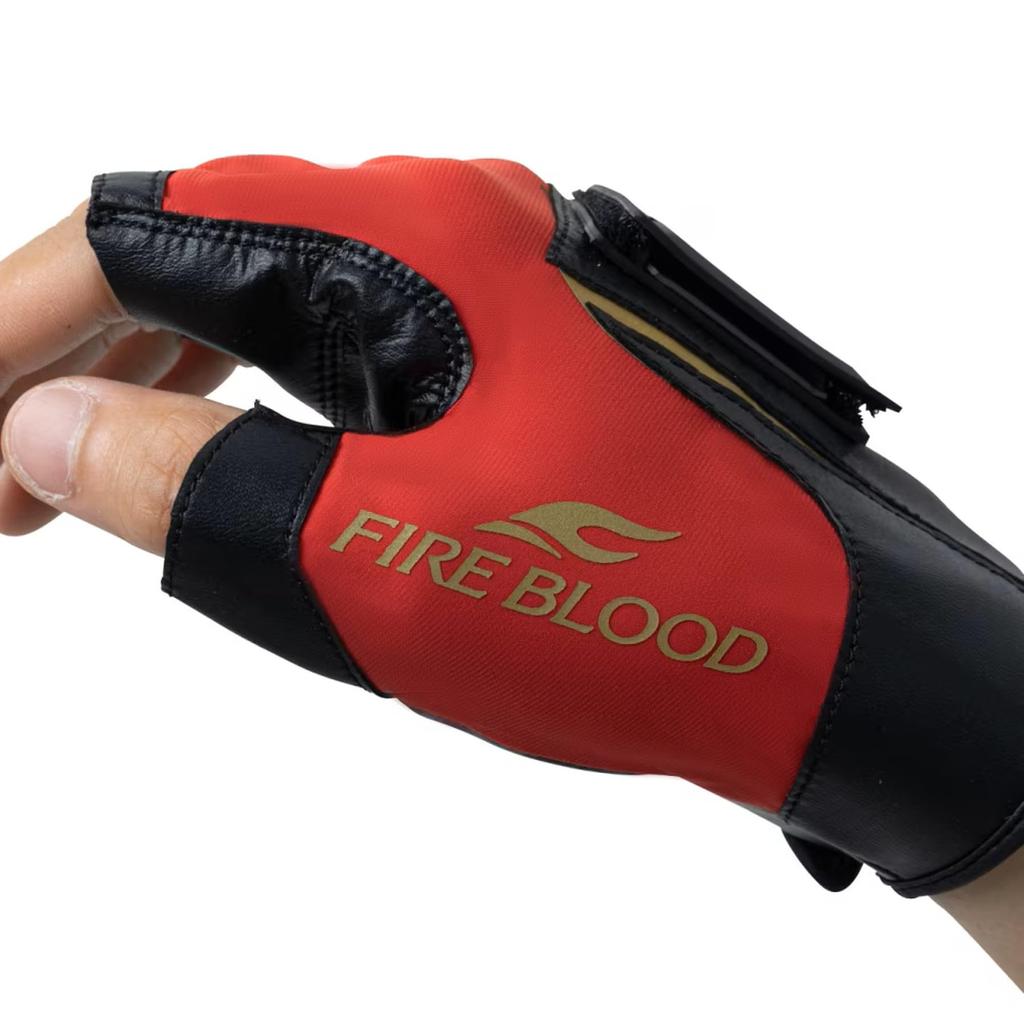 Shimano Pro High Grip Magnet Gloves 5-Finger Cut GL-181Z Blood Red 2XL