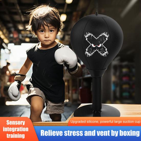 Настольная боксерская груша с силиконовой присоской, антистрессовый боксерский мяч для детей и взрослых, тренировка скорости реакции, боксерская груша, игрушка для домашнего офиса