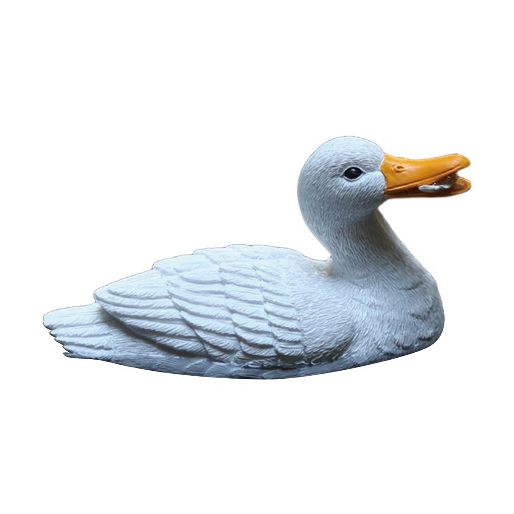 Duck Statues Landscape Ornament Garden Statue Backyard Pond Ducks Decoration Bird Sculpture Indoor Outdoor Yard Decor Gift
