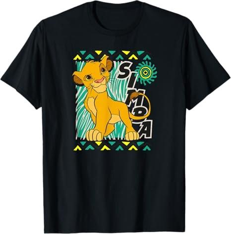 Lion King Simba Black TShirt 1