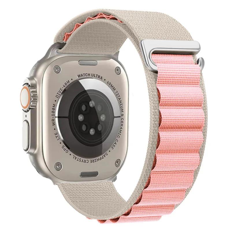 Ремешок Alpine Loop для Apple Watch Ultra 3 Ремешок 49 мм 11 10 9 8 7 46 мм 42 мм 45 мм 41 мм Нейлоновый Спортивный Браслет iWatch 6 5 SE 44 мм Ремень