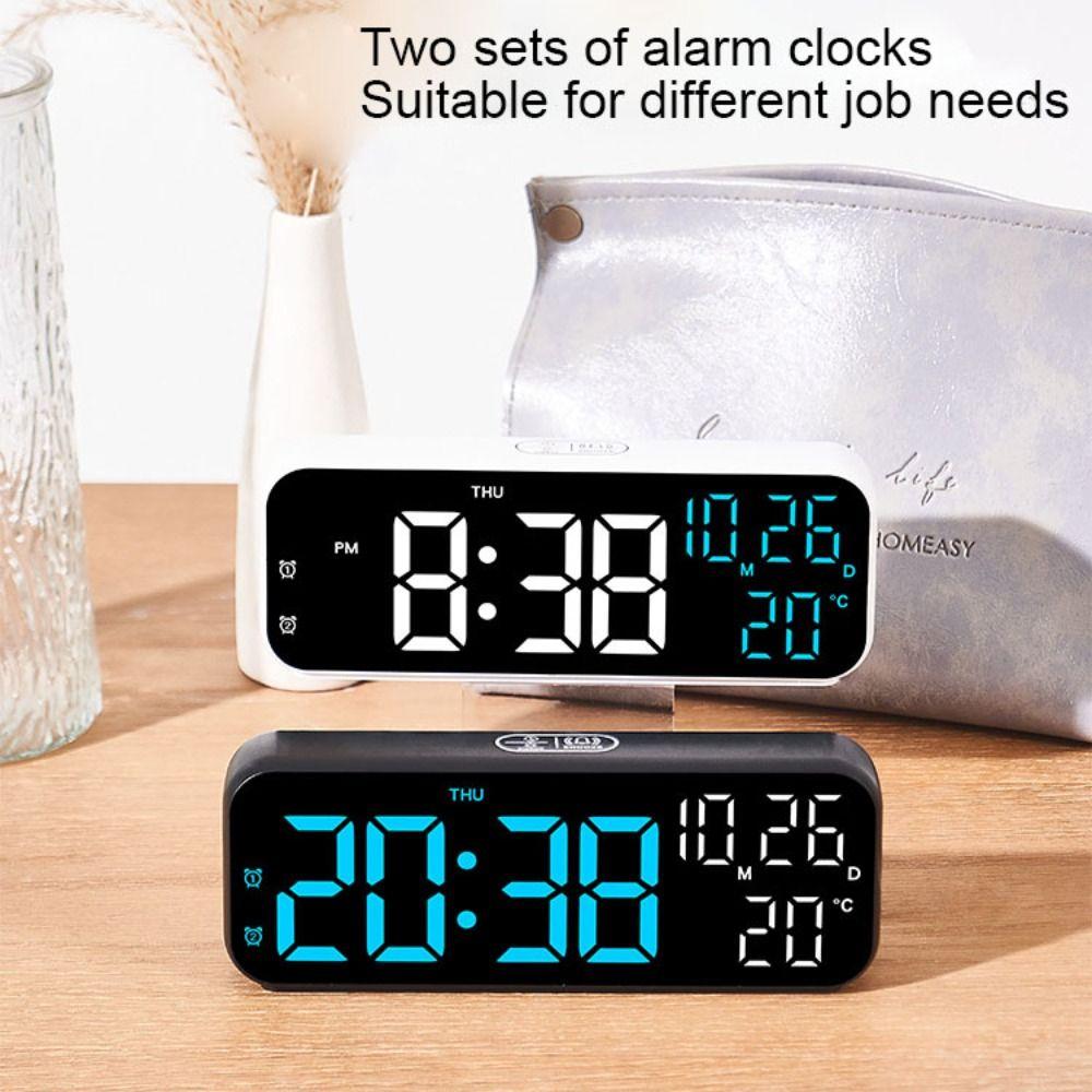 Backlight Digital LED Clocks Temperature Date Display Table Clock New Electronic Clock for Bedroom