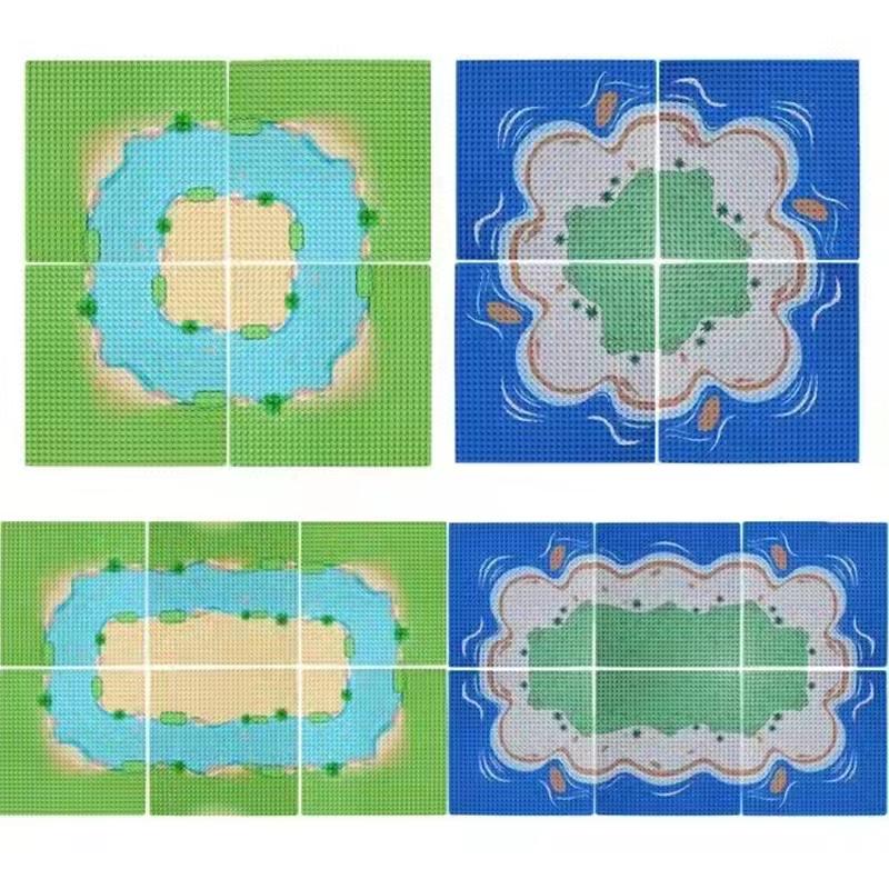 32*32*16*16 Точек Базовая Пластина Строительный Блок DIY Городская Дорожная Сеть Фигурки Строительные Игрушки Кирпичики Базовые Пластины Для Детских Игрушек