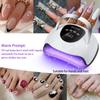 220W High Power UV Nail Lamp, 2X Faster Gel Polish Dryer with 57 LED | Professional Manicure Light with Timer Modes