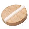 Guitar Resonator Biscuit Replacement Maple Wood Biscuit with Ox Bone Saddle for Single Cone Resonator GK999B