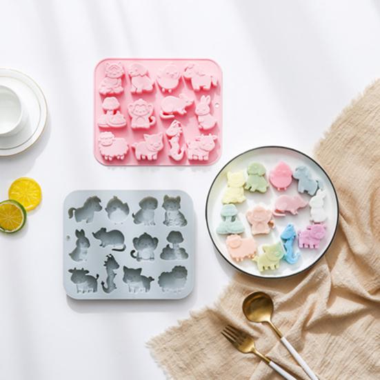 Yousheng 12 Zodiac силиконовая форма для льда форма для приготовления шоколадного десерта гибкая машина для приготовления льда 12 полостей формы для мороженого для напитков на вечеринку в честь Хэллоуина