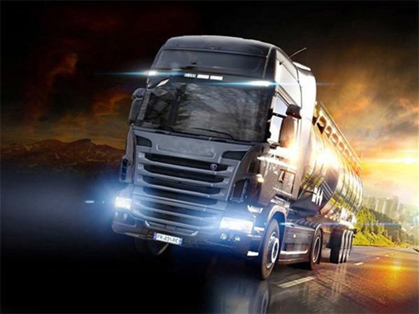 Полный квадратный круглый алмазный рисунок мозаика грузовик домашний декор вышивка крестом набор автомобиль пейзаж настенное искусство