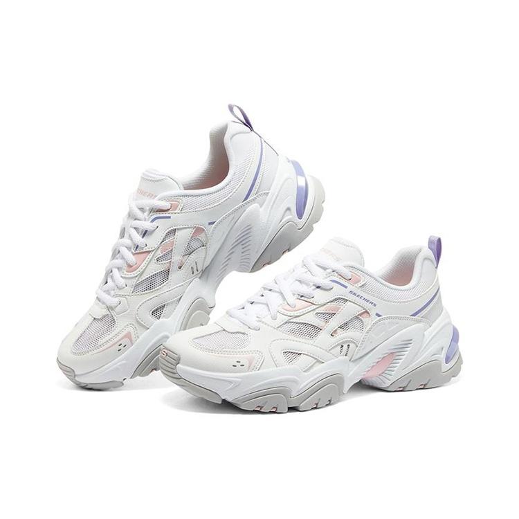 (WMNS) Skechers Stamina V2 'White Pink Purple' Women's 896093-WPRP