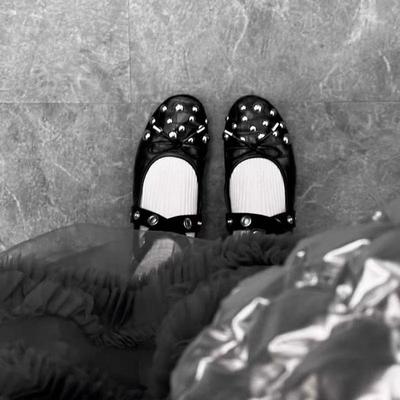 Женские туфли Мэри Джейн на ветру, весенне-осенние, новая модная универсальная модель с круглым носком и бантом