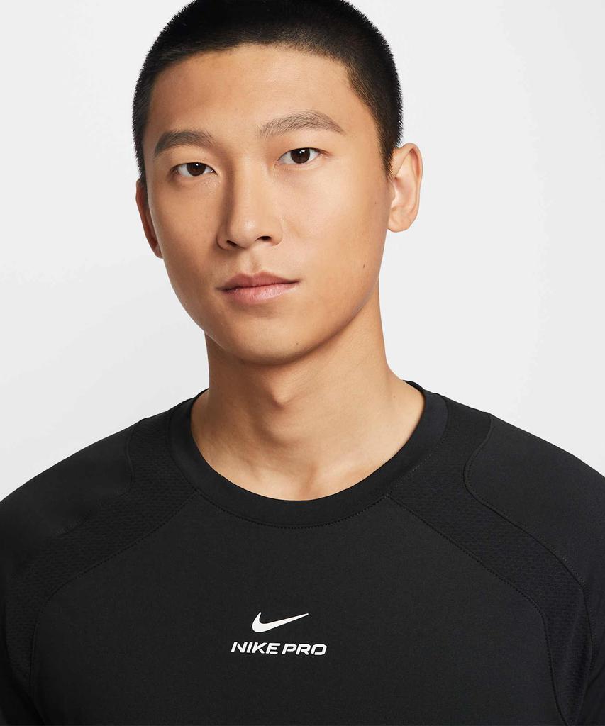 NIKE Pro Training Dri-Fit Adv Short Sleeve Top M - Black:White / If2215-010