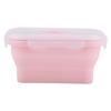 Portable Silicone Lunch Box Folding Microwave Safe Lunchbox Food Container