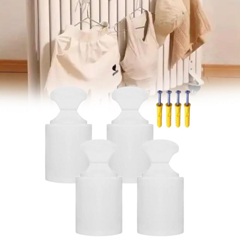 Универсальные крючки-кронштейны для радиатора в ванной с винтами для аксессуаров для крепления маленькой корзины