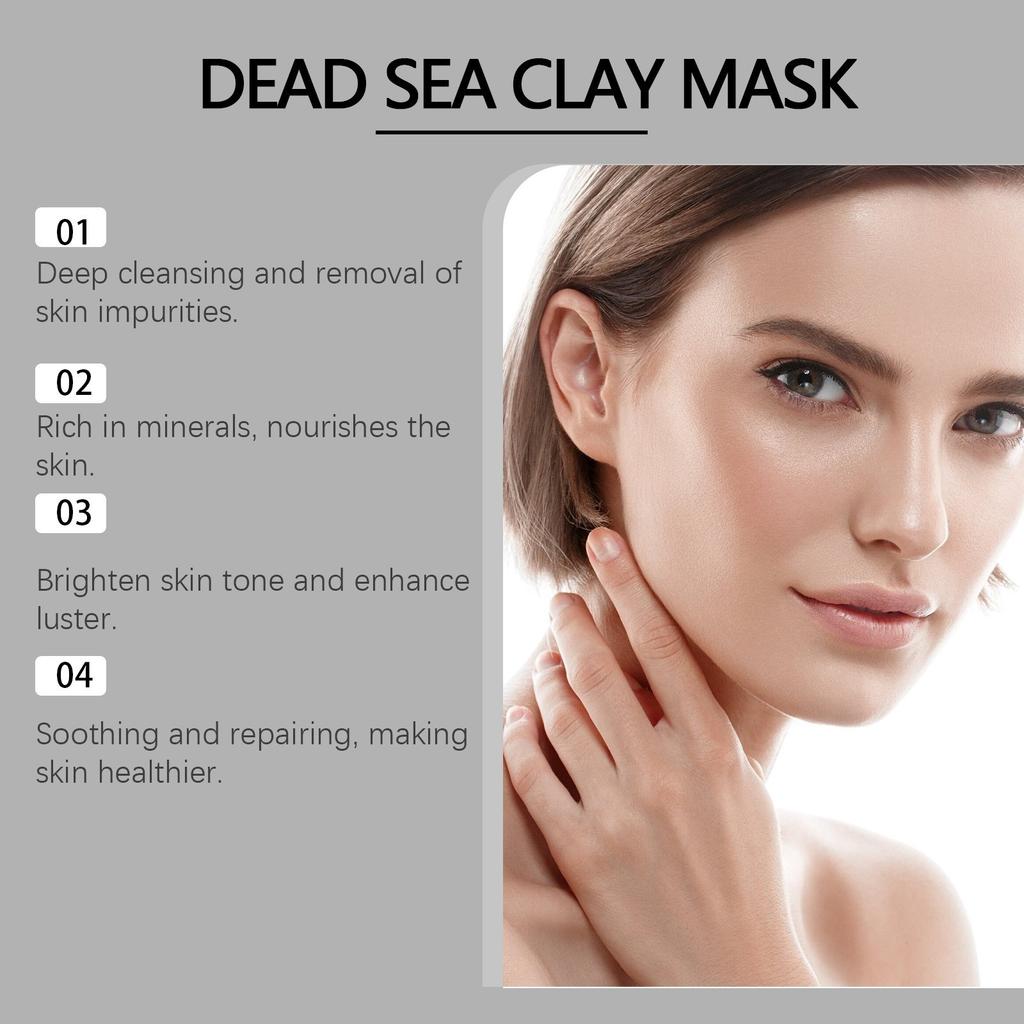 Очищающая маска с грязью Мертвого моря. Мягкое очищение и удаление черных точек.