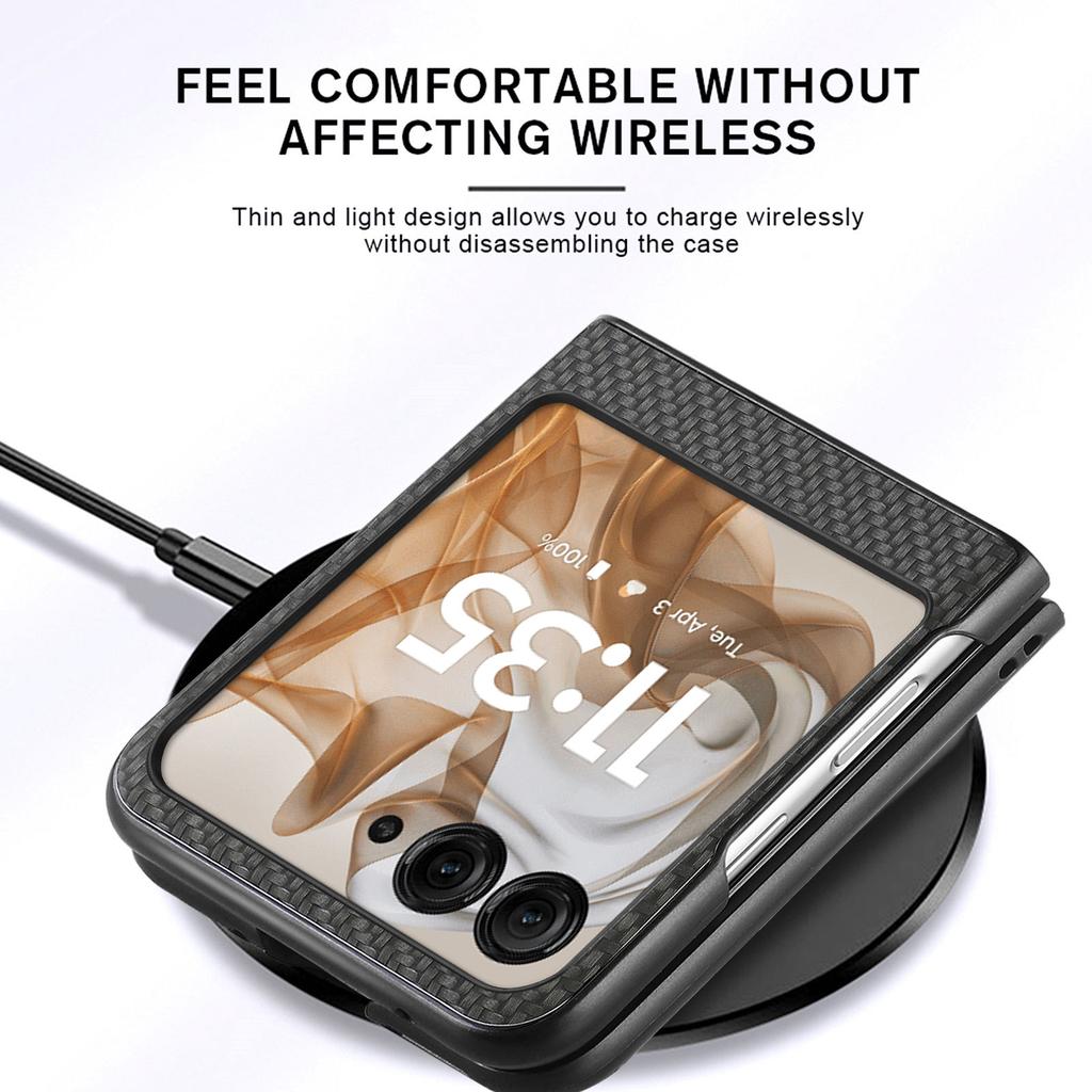 Модный Тонкий Складной Чехол с Текстурой Углеродного Волокна для MOTOROLA MOTO RAZR 70 Ultra 5G Razr70 Razr60 Razr 60 50 Ultra Razr50 Чехол