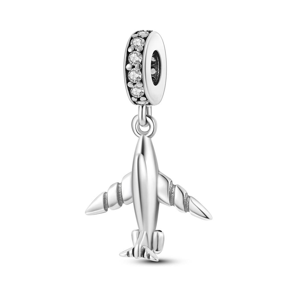 Charms Plata De Ley Copper Travel Dangle Charm Eiffel Tower Beads Fit Charms Bracelet Original Jewelry