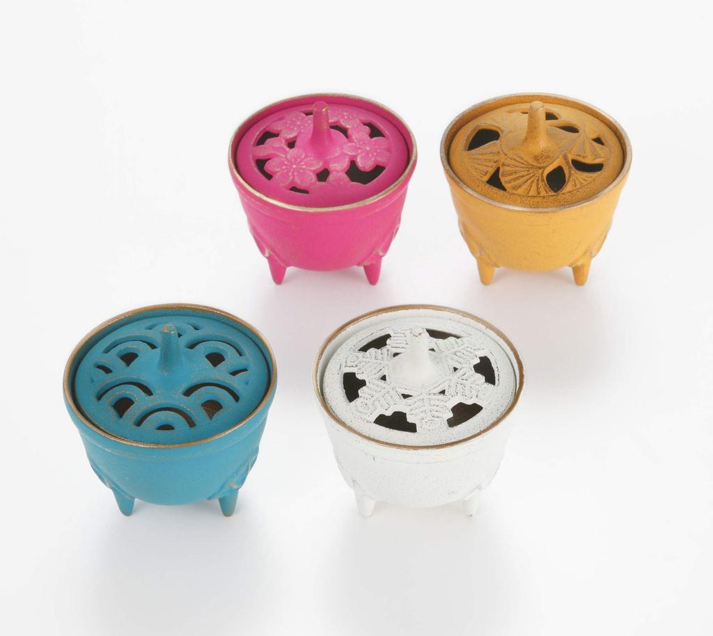 Iwachu Incense Dimensions x Nanbu Designer Accessory Burner, Yuki, Gold/Linen, (cm) 8.5 H9, 29214, Ironware,