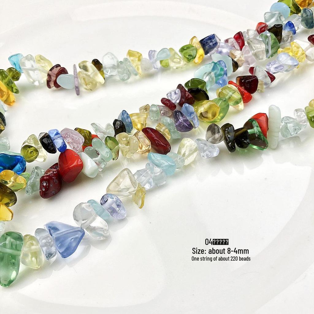 Colorful Natural Crushed Stone Beads for DIY Necklaces & Bracelets