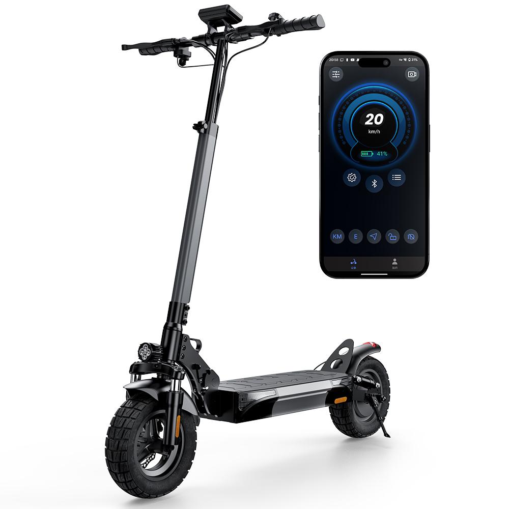 iScooter W9 Electric Scooter - 1000W Motor, 45km Range, 10" Tires, Foldable Design | Urban Commuter for Adults