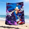 1 шт. Персонализированное фланелевое одеяло Sonic для улицы, Мягкое, Легкое, Персонализированное фланелевое одеяло, Цифровая печать,