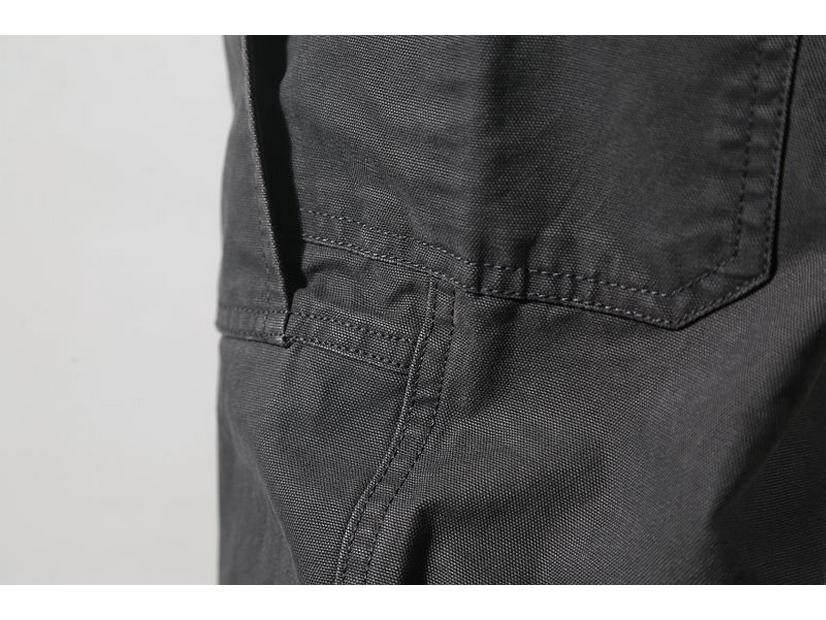 Мужской ретро-комбинезон в японском стиле с несколькими карманами и зауженным кроем - плотные повседневные брюки для весны и осени