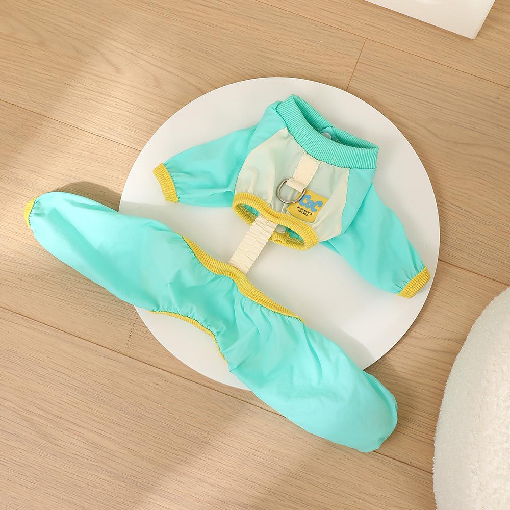 Pet Anti Dirty Four Legged Pants Small Dog Thin Breathable Jumpsuit Teddy Cat Outdoor Clothing Puppy Clothes