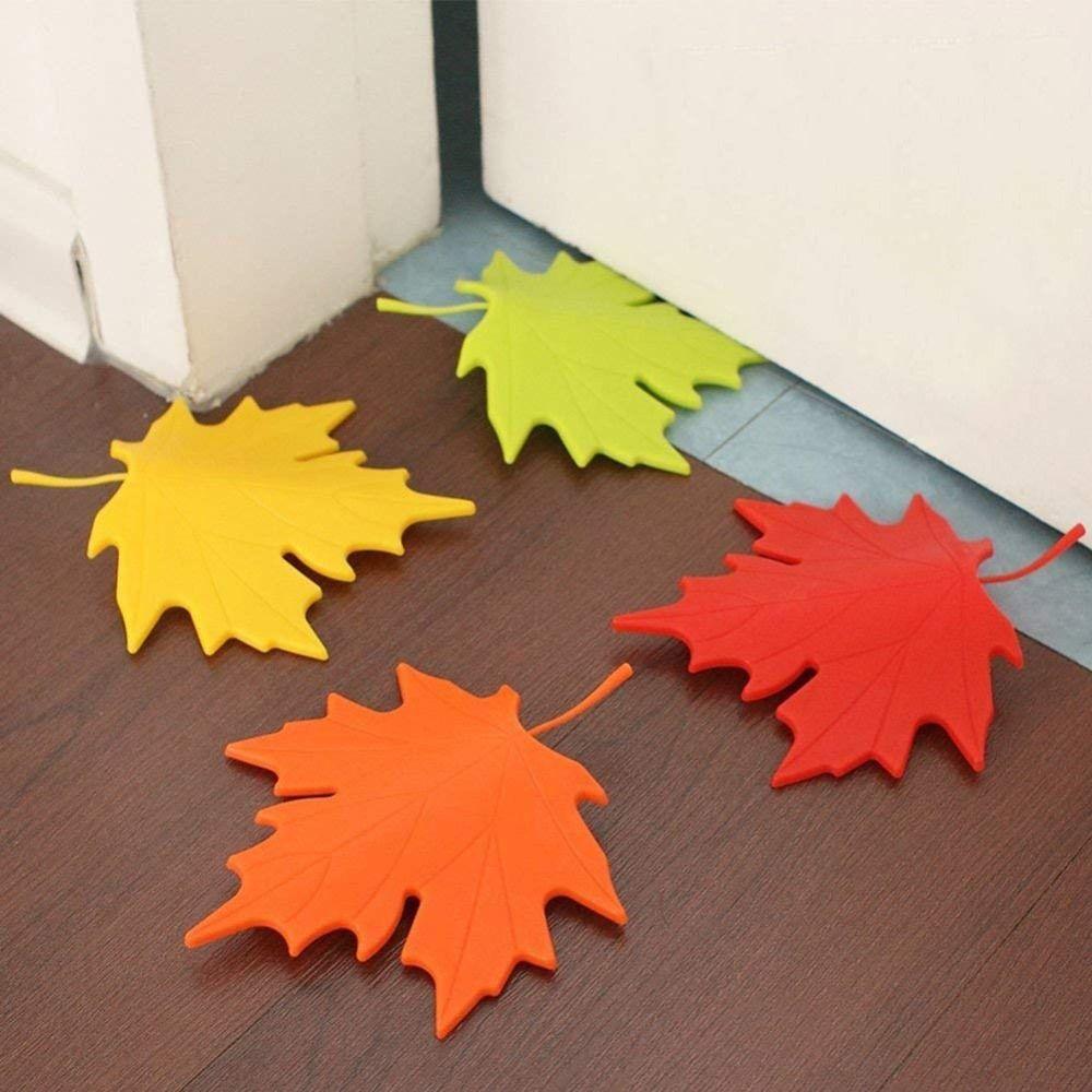 Universal Leaf Shaped Door Stopper Leaf Shaped Baby Safety Protector Maple Leaf Door Stop  Home