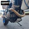 DRZ400 (2002-2006 гг.) Выхлопной комплект со средней трубой из нержавеющей стали для мотоцикла для бездорожья