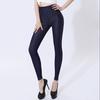 Women Imitation Jeans Stretchable Pocket Leggings Jeans Tights Elastic Stretch Pencil Pants