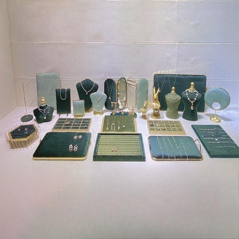 Necklace Jewelry Model Display Rack Rings Bracelet Storage Pallet Counter Jewellery Showcase Tray Live Pictures Trinket Props