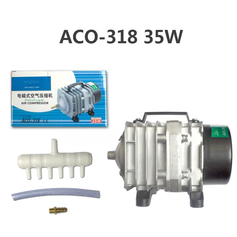 220V External High Power AC E-magnetic Air Pump Fish Pond Oxygen Pump Compressor for Pond Air Aerator Pump