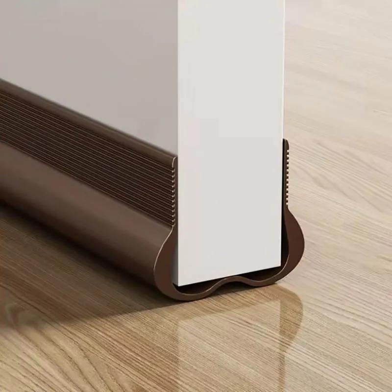 PVC Adjustable Door Bottom Seal Strip Weather Strip Under Door Draft Stopper Thicker Anti-Cold Gap Blocker Sealing Weather Strip